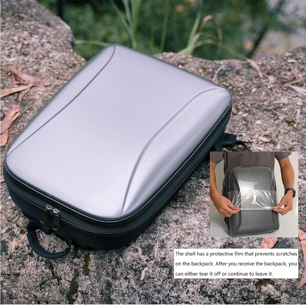 DJI Silver and Black Camera Bag with Protective Hard Shell